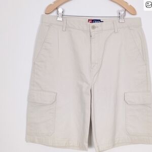 Chaps Men's Light Beige Cargo Shorts